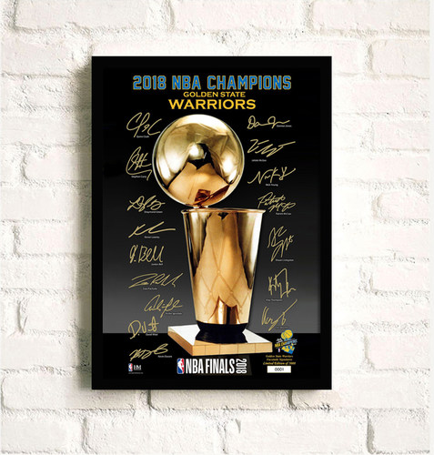 NBA篮球壁画签名海报装饰画