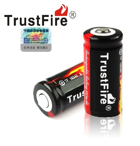 TrustFire RCR123A, 16340 Цветная упаковка Аккумуляторная батарея (одна) с защитной доской