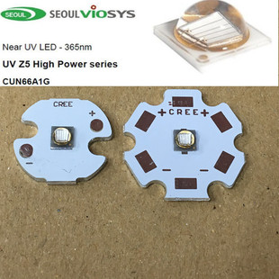 3535首尔SVC进口5W365nm紫外UV固化LED灯珠紫光手电筒珠宝66A1G