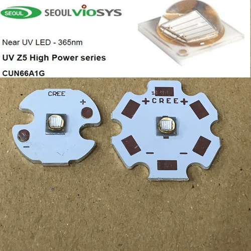 3535 Seoul SVC Импортирован 5W365NM UV UV CICS Светодиодные напитки Purple F фонаришки.