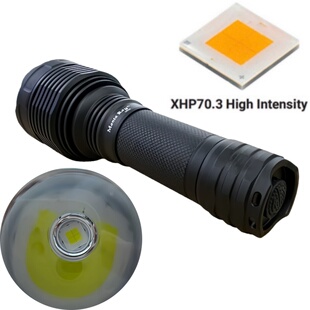 大功率强光26650充电手电筒XHP70.3远射大光斑户外48W白光4500LM