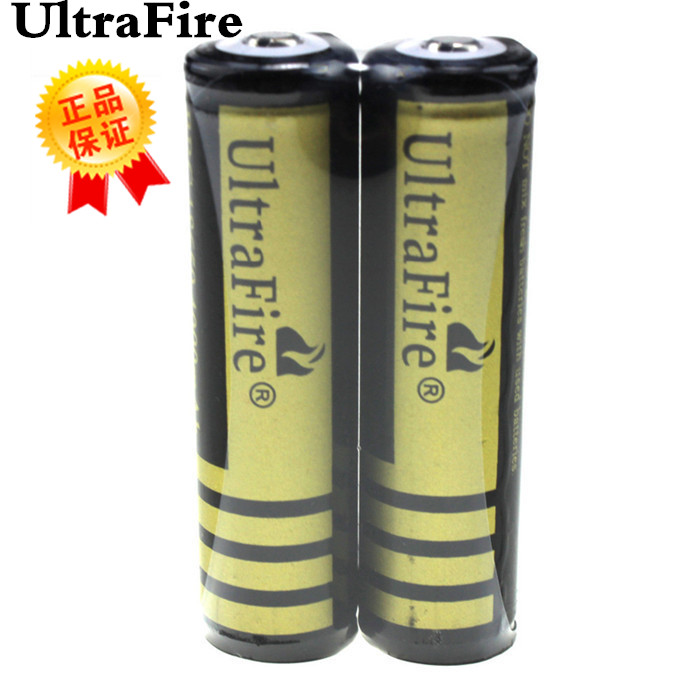 UltraFire 18650 4.2V 锂电池 充电电池手电筒带保护电池尖头电池