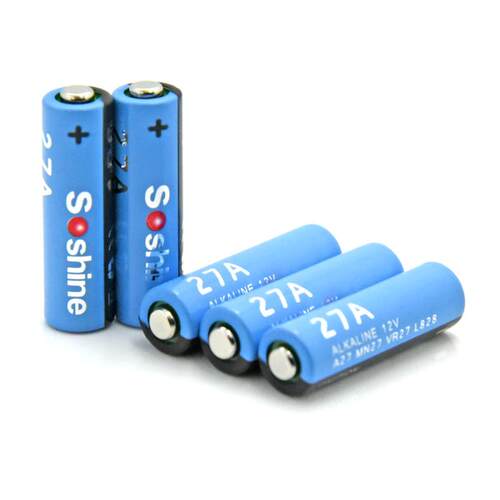 SOSHINE 27A碱性电池 12V 27A A27 MN27 VR27 L828 5个一卡装