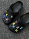 花鞋 玛丽兄弟洞洞鞋 鞋 扣卡通可爱一体扣适配crocs卡洛驰diy配饰