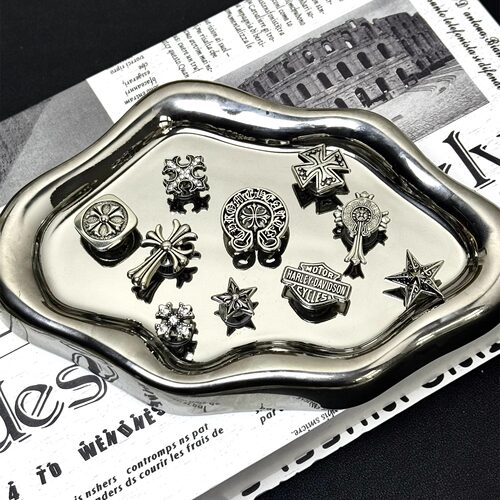 暗影十字架洞洞鞋鞋花五角星盾牌鞋扣洞洞鞋配饰适配crocs卡洛驰