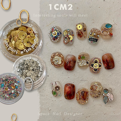 1CM2原创美甲秋冬指甲奇奇怪怪