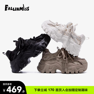 非谜反重力胶囊老爹鞋女秋新款百搭厚底运动鞋休闲透气鞋子ins潮