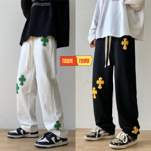 毛巾绣潮牌休闲卫裤 501-1-Y603-P45图片