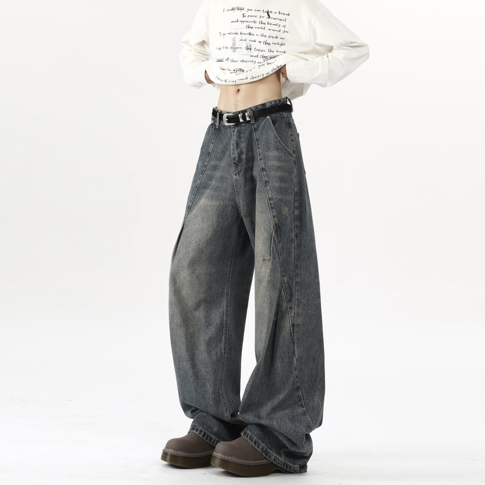 打褶宽松牛仔裤501-1-NZ4108-P5589,男装牛仔裤,星座501-1