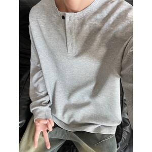 原版亨利领长袖T恤2501-1-T555-P2858,马甲短款搭配女图片