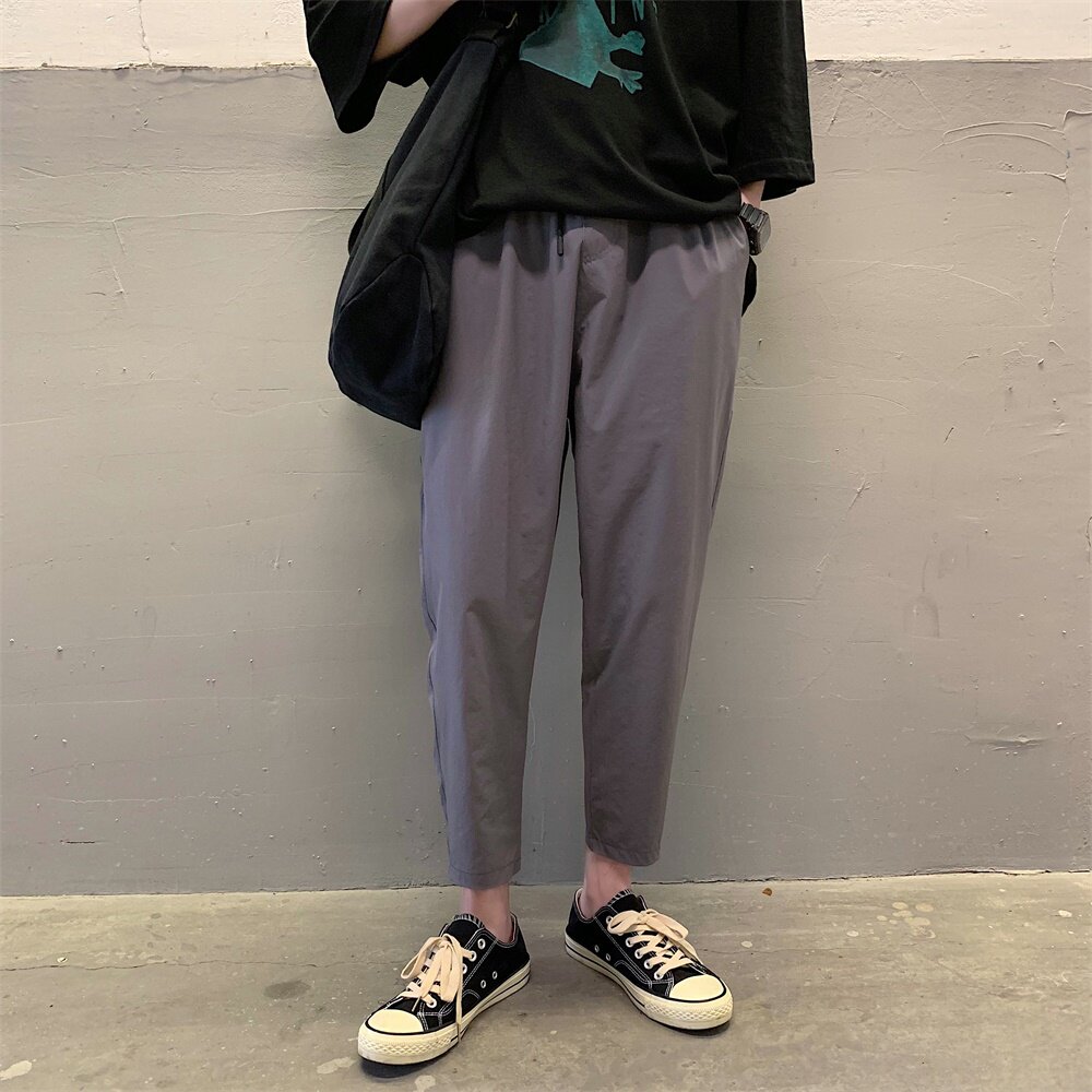 现货夏季坠感显瘦休闲小脚九分裤501-1,男装休闲裤,星座501-1
