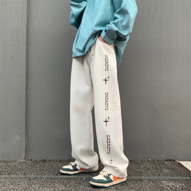 2022潮牌印花牛仔裤男1501-1-Y612,男装牛仔裤,星座501-1