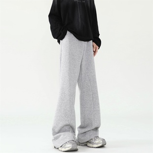 K2491 2024 501 P38 微喇叭拼接休闲卫裤