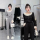 女直筒阔腿裤 休闲套装 两件套 荷叶领小香风时尚 欧洲站2026春秋新款