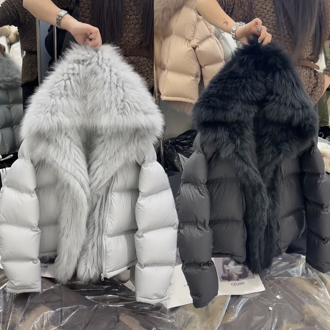 设计感大毛领加厚棉服女冬季2025新款宽松显瘦高级感棉衣毛毛外套,女装/女士精品,棉衣/棉服,淘宝优惠券,粉丝福利购,淘宝优惠卷