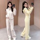 阔腿裤 2026春秋新款 连帽拉链显瘦卫衣 女时尚 两件套 休闲运动套装