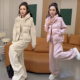 棉马甲三件套 休闲运动套装 韩版 女加绒加厚卫衣卫裤 保暖秋冬新款