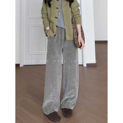 【秋桉之森】时尚百搭简约显瘦秋季直筒裤女