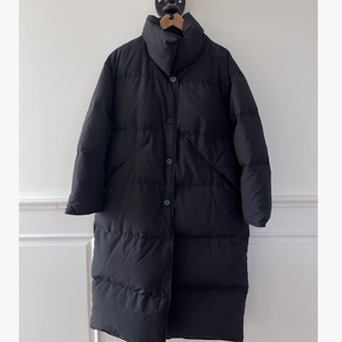 【风拂芦雪】250g韩版鹅绒服立领长款充格时尚面包服外套保暖女