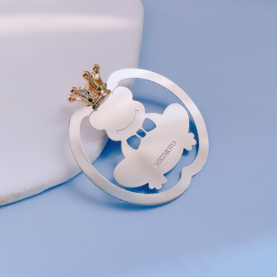 现货日本制mikimoto御木本书签青蛙王子日系创意精美卡通阅读文具