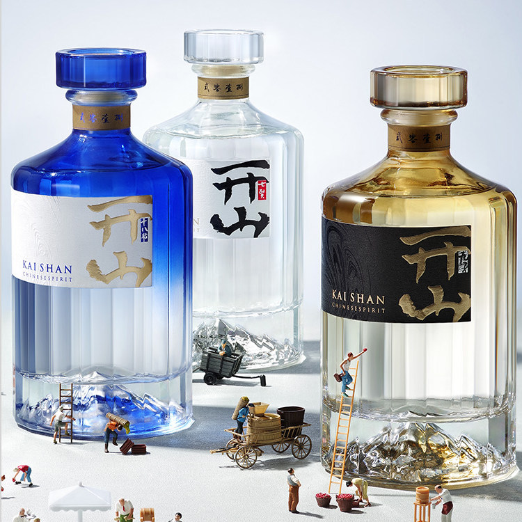 创意玻璃白酒瓶子一斤装白酒瓶空瓶高档密封玻璃酒瓶礼盒私人定制