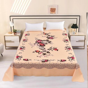 磨毛床单加厚高端老上海国民床单老式床单单件纯棉100全棉单床单