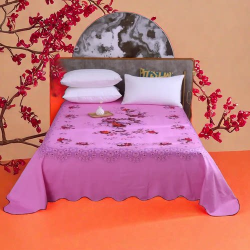 纯棉老上海床单花边款