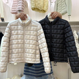 2026秋冬爆款90白鸭绒羽绒服女短款珠光亮面时尚休闲户外轻便外套