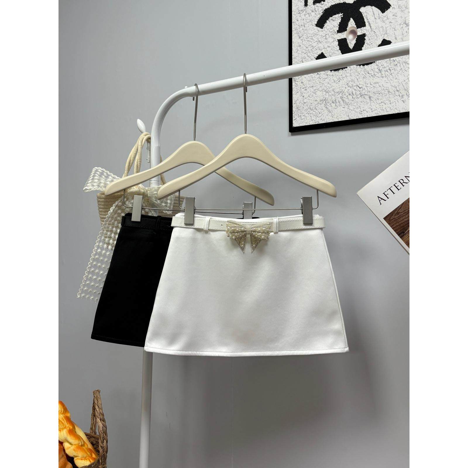 东大门春季新款2026法式小香风气质甜辣半身裙短裙珍珠腰带小包裙,女装/女士精品,半身裙,淘宝优惠券,粉丝福利购,淘宝优惠卷