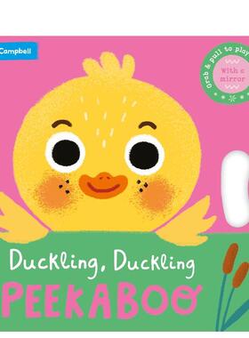 【预售】【镜面拉玩书】小鸭 小鸭 躲猫猫#2 Duckling  Duckling  PEEKABOO 原版英文儿童趣味 进口图书