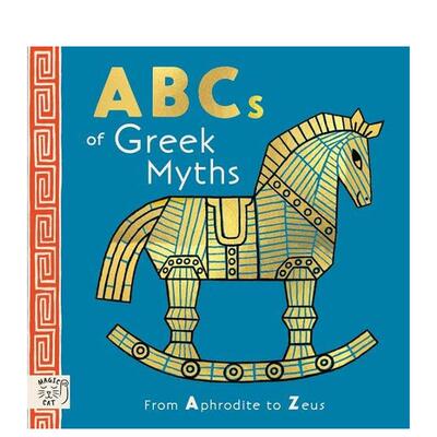 【预售】希腊神话字母书：从阿佛洛狄特到宙斯 【Mythical Alphabets】ABCs of Greek Myths  原版英文儿童语言/概念启蒙图书书籍
