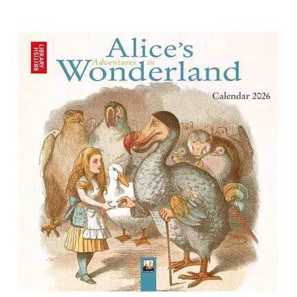 【预售】大英图书馆：爱丽丝梦游仙境 2026年迷你挂历（艺术日历） British Library 原版日历 进口图书