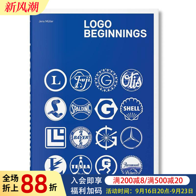 【预售】商标起源 Logo Beginnings 原版英文字体图案标志设计图书