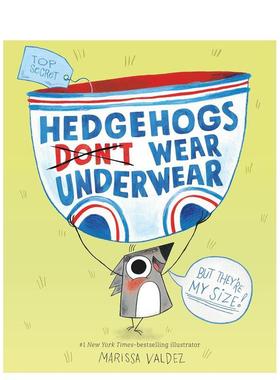 【预售】刺猬不穿内裤 Hedgehogs Don't Wear Underwear 拥抱独特自我 社交情感教育优选读物 原版英文儿童绘本 进口图书