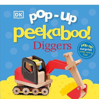 【现货】【立体书】躲猫猫：挖掘机 【Pop-Up Peekaboo!】Diggers 原版英文儿童立体图书书籍