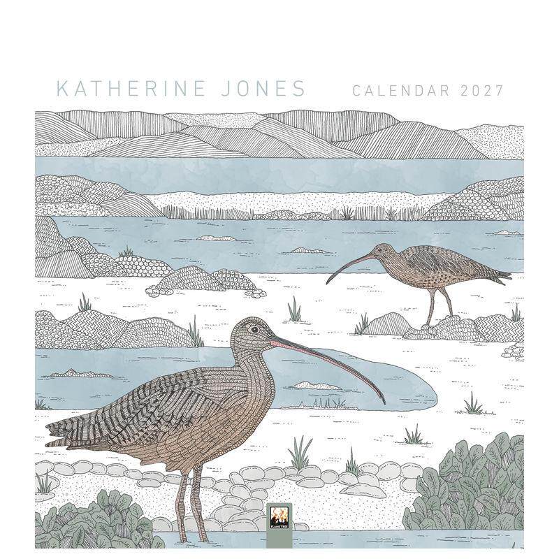 【预售】英国当代版画界代表人物——凯瑟琳琼斯 2027年挂历（艺术日历） Katherine Jones Wall Calendar原版日历