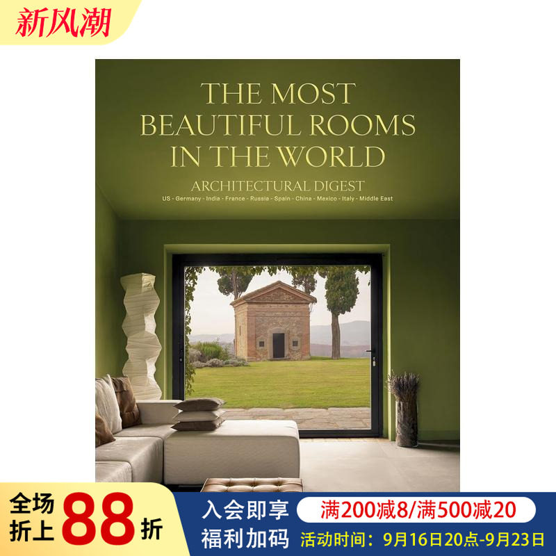 【现货】建筑文摘:全球美丽房间 Architectural Digest: The Most Beautiful Rooms In The World 原版英文室内设计装饰图书