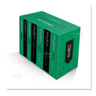 平装 Paperback Set 斯莱特林学院版 哈利波特 House Potter Harry 现货 英文原版 Box Editions 7本套装 Slytherin
