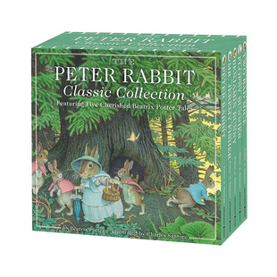 进口 5册套装 Peter The Beatrix 图书书籍 Classic Rabbit 儿童英语启蒙认知图集英文原版 Collection 现货 彼得兔经典 Potter