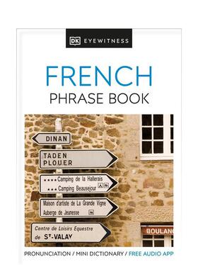 【预售】法语旅行短语书 Eyewitness Travel Phrase Book French : Essential Reference for Every Traveller 原版英文语言学习
