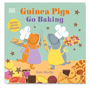 【预售】DK儿童 天竺鼠学习烘焙 Guinea Pigs Go Baking 英文原版儿童章节书少儿英语启蒙读物书籍7-10岁