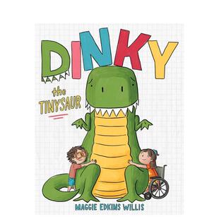 【预售】小丁奇:迷你恐龙 Dinky the Tinysaur 原版英文儿童绘本图书书籍