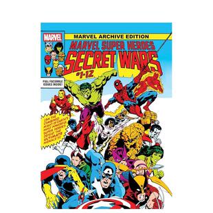 【预售】英文漫画 漫威档案版:漫威英雄秘密战争画廊版(迈克?泽克原版苐一期封面) Marvel Archive Edition 原版英文图书