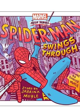 【现货】漫威漫画 大摇大摆的蜘蛛侠 【Marvel Hello Heroes】Spider-Man Swings Through 原版英文儿童漫画 进口图书