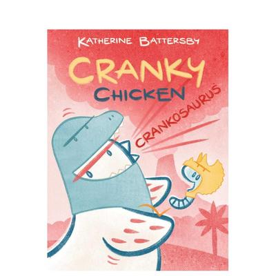 【预售】古怪鸡3 Crankosaurus: A Cranky Chicken Book 3 原版英文儿童漫画
