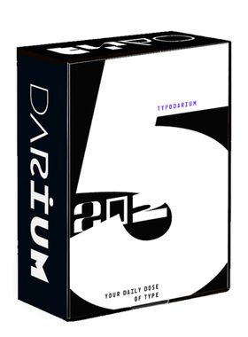 【现货】2025年365天日历 字体设计 Typodarium 2025 calendar 日历台历字体设计创意桌面摆件礼物 Sendpoints