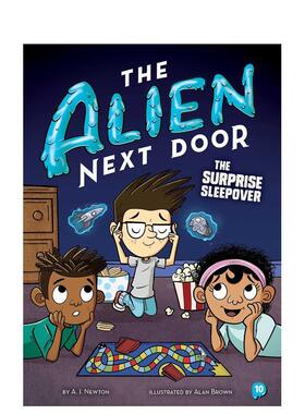 【预售】漫画 隔壁的外星人10：惊喜过夜 The Alien Next Door 10：The Surprise Sleepover 英文漫画书原版进口美漫漫画书籍