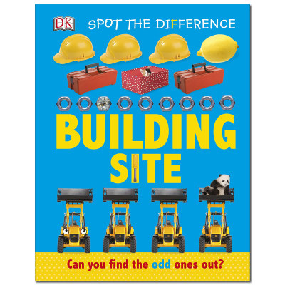 【现货】英文绘本 Spot the Difference Building Site 纸板书 DK 趣味童书 原版适合3-6岁进口图书书籍