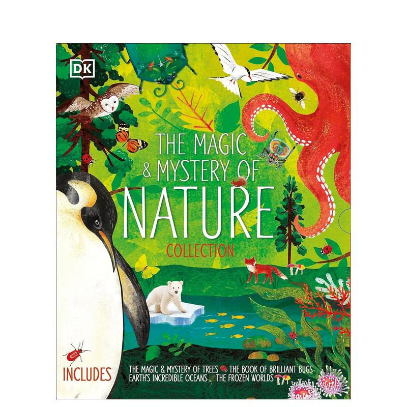 【预售】自然的奥秘(四本科普书盒装)树木&昆虫&海洋&极地世界 The Magic and Mystery 原版英文儿童绘本