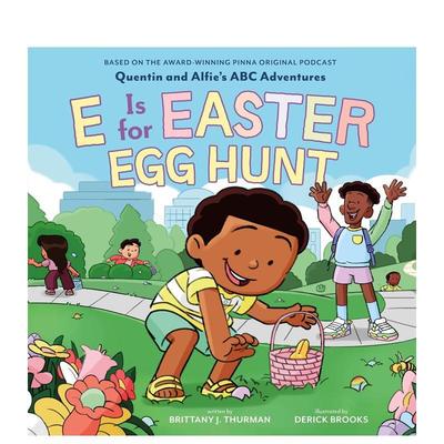 【预售】E代表复活节寻蛋（昆汀与阿尔菲的ABC冒险） E Is for Easter Egg Hunt  原版英文儿童绘本图书